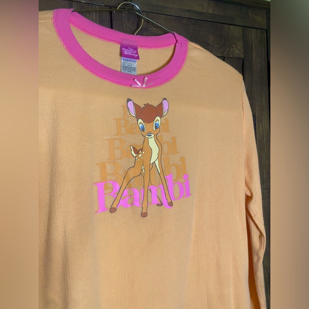 Disney Peach and Pink Bambi Pajama Set